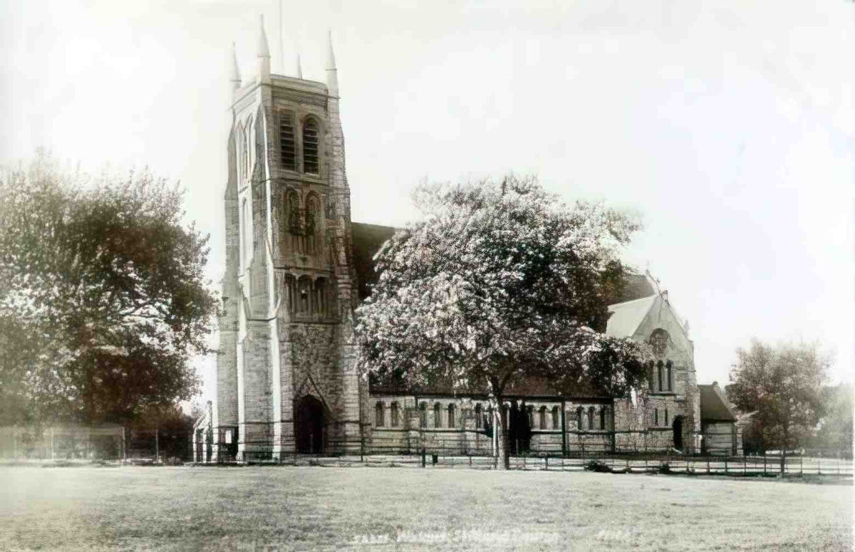 Kent Walmer St Marys Church 1910s Vintage A4 Photo Print