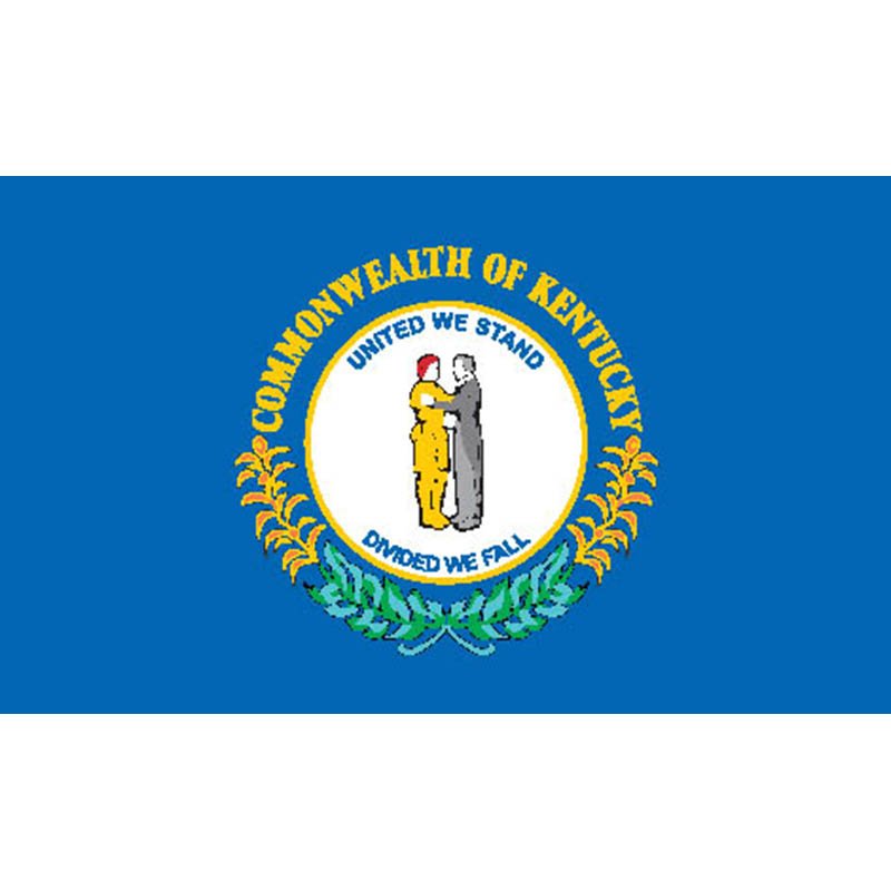 Kentucky Flag N4130 A4 Photo Print
