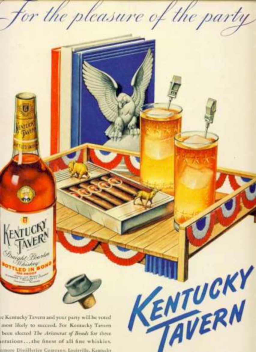 Kentucky Tavern Party Vintage Retro Advert Ads A4 Photo Print