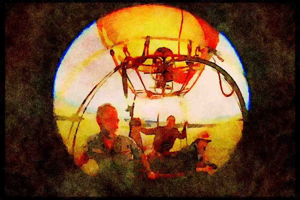 Kenya Africa 253011 Balloon Safari Serenghetti A4 Limited Edition Watercolour Print