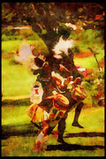 Kenya Africa 253053 Embu Drummers A4 Limited Edition Watercolour Print