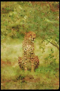 Kenya Africa 253063 Cheetah Masia Game Reserve A4 Limited Edition Watercolour Print