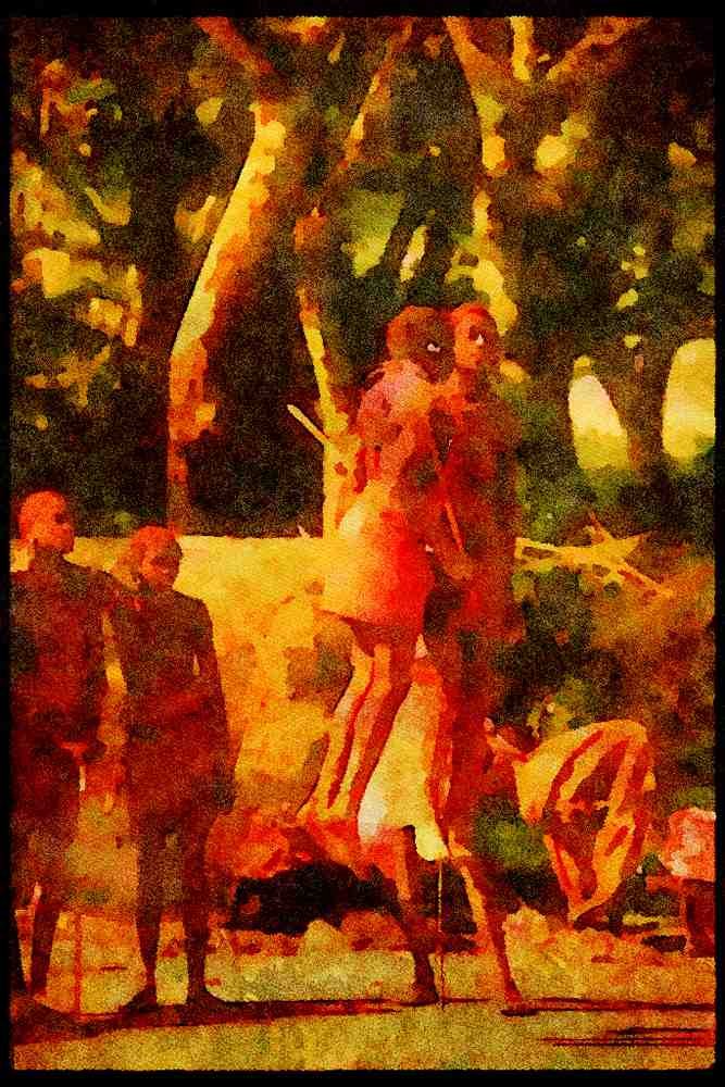 Kenya Africa 253083 Traditional Dances A4 Limited Edition Watercolour Print
