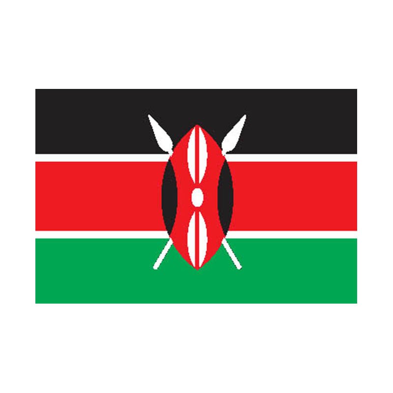 Kenya Flag N1775 A4 Photo Print