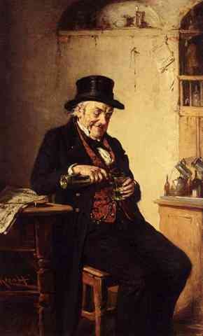Kern Hermann The Thirsty Reader A4 Photo Print