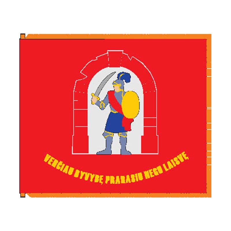 Kernave City Flag N6799 A4 Photo Print