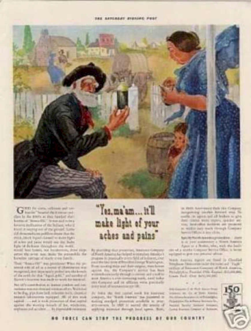 Kerosene Lamp Family Vintage Retro Advert Ads A4 Photo Print