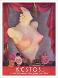 Kestos Brassiere 1950s Vintage Retro Advert Poster A4 Photo Print