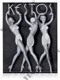 Kestos Lingerie 1920s Vintage Retro Advert Ads A4 Photo Print