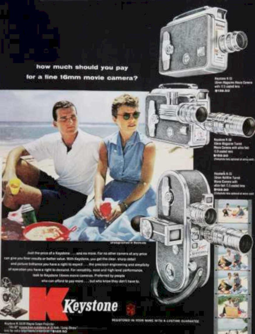Keystone Picnic Camera Vintage Retro Advert Ads A4 Photo Print
