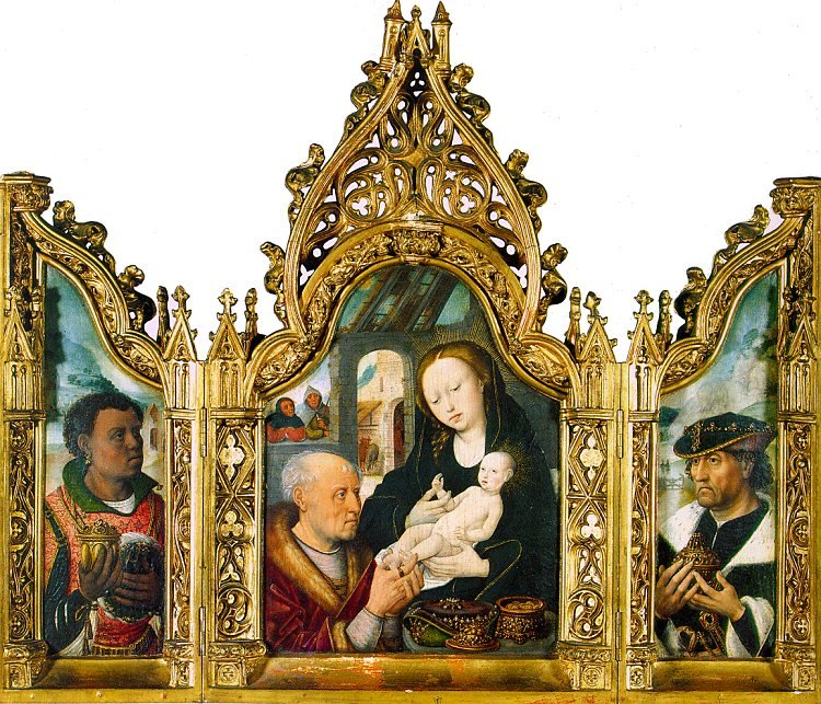Khanenko Adoration Master of the Flemish 1400s Art A4 Photo Print