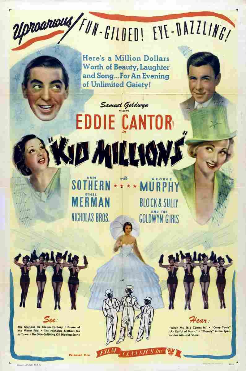 Kid Millions 01  film star poster A4 Photo Print