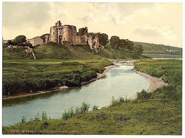 Kidwelly Castle Carmarthen Vintage A4 Photo Print