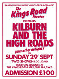 Kilburn And The High Roads Kings Road Ian Dury Gig P Vintage Retro Advert Poste