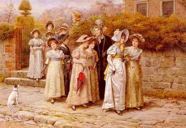 Kilburne George Goodwin Miss Pinkertons Academy A4 Photo Print