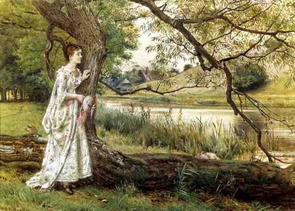 Kilburne George Goodwin On The River Bank A4 Photo Print