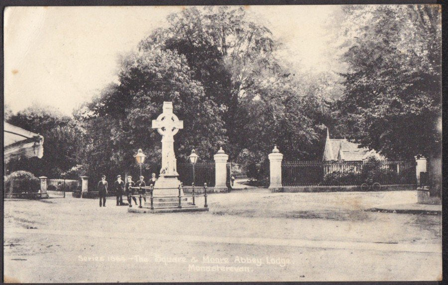 Kildare Monasterevan The Square & Moore Abbey Lodge Vintage A4 Photo Print