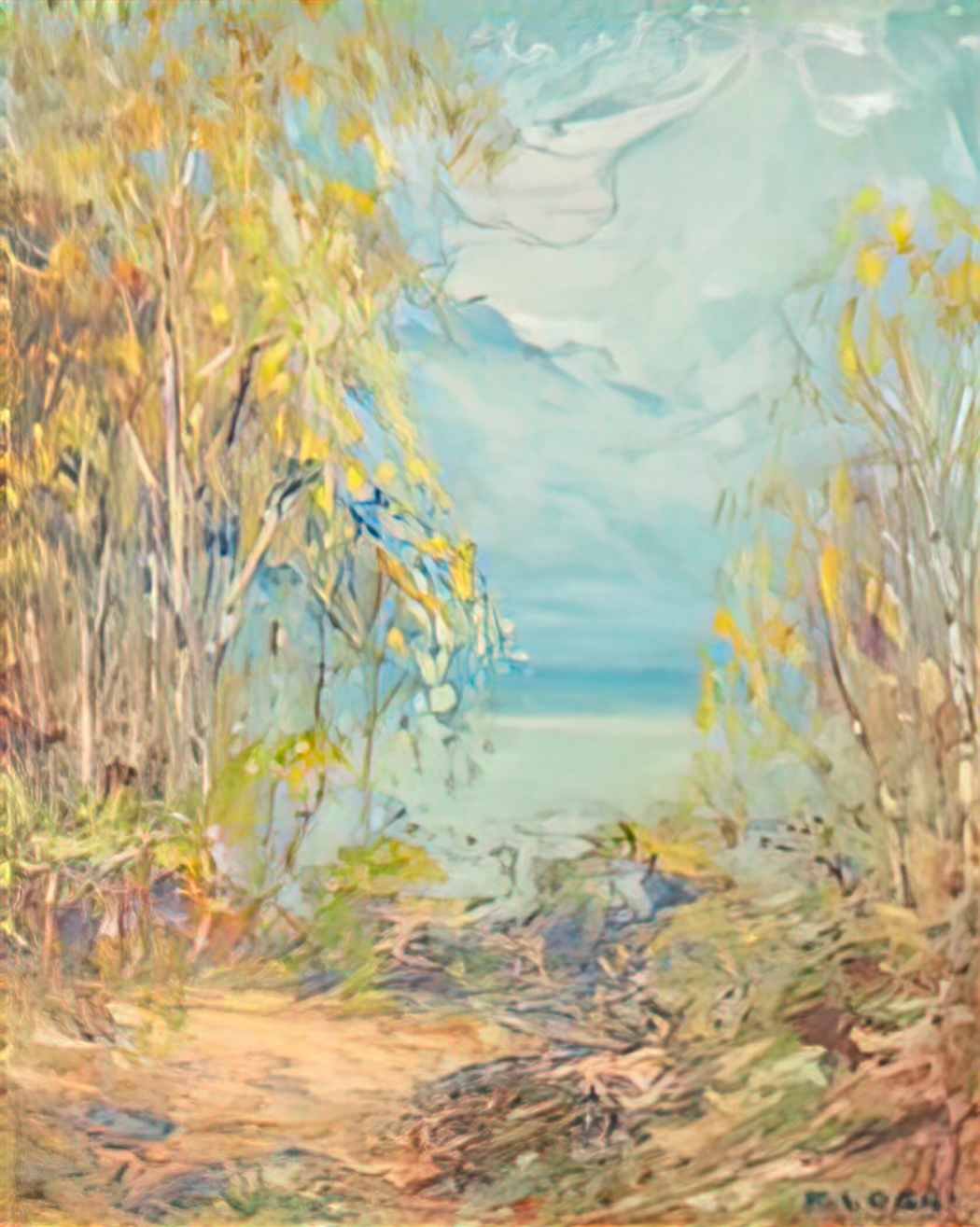 Kimon Loghi on the lakeshore 1 Art A4 Photo Print