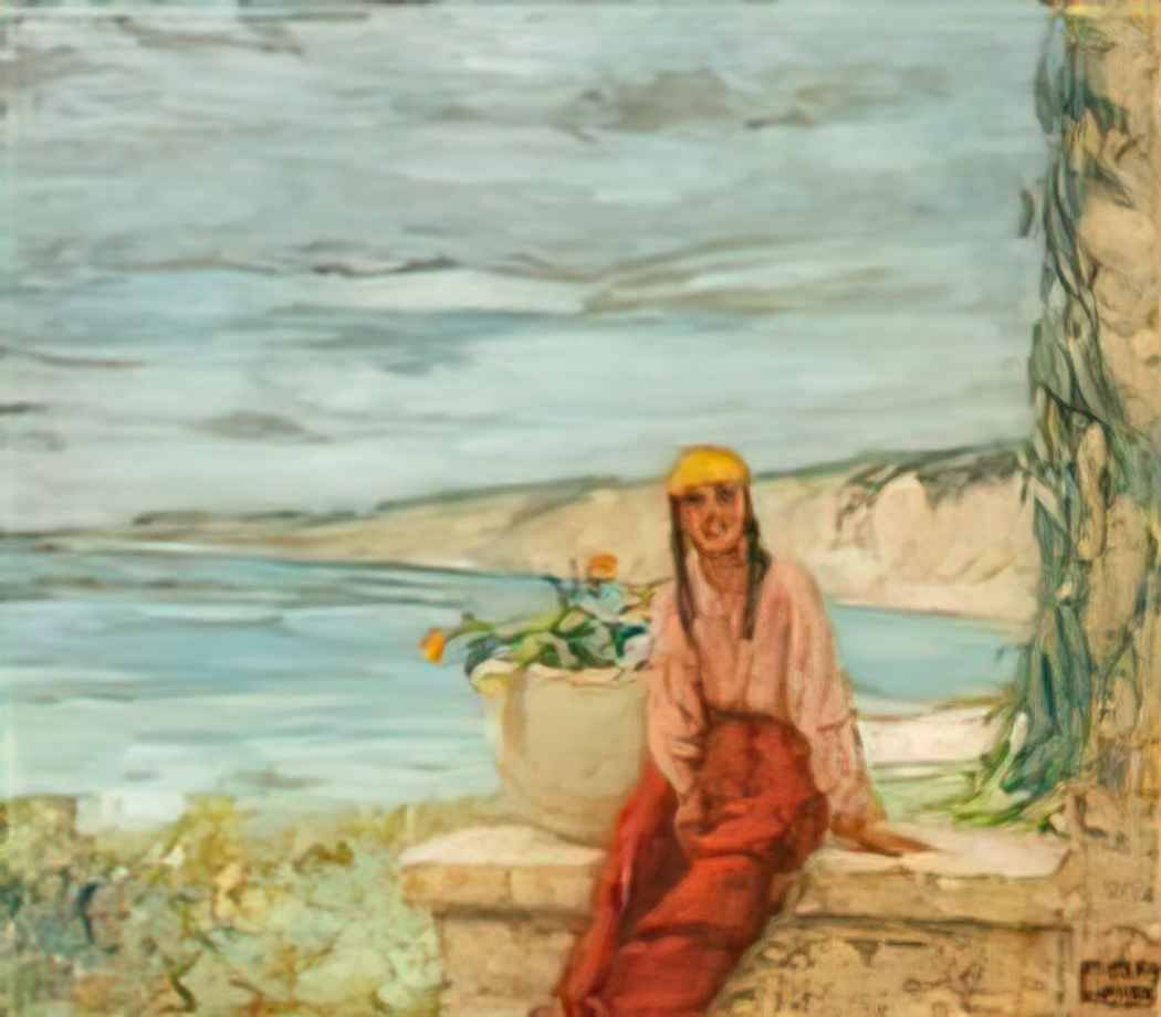 Kimon Loghi on the seashore Art A4 Photo Print