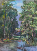 Kimon Loghi the lake in the forest Art A4 Photo Print