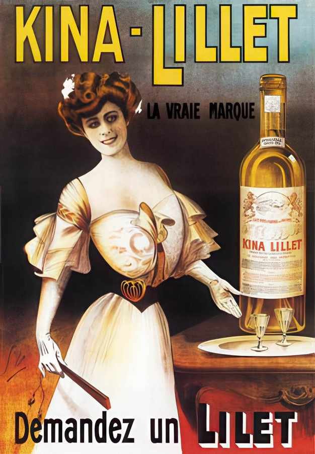 Kina Lillet Vintage Advert A4 Photo Print