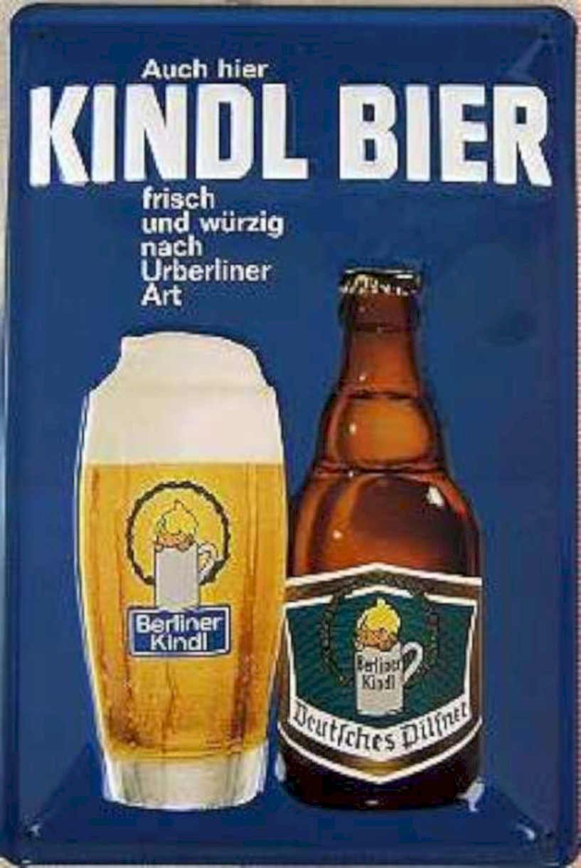 Kindl Bier Bottles Vintage Retro Advert Ads A4 Photo Print