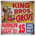 King Bros Circus Vintage Retro Advert Ads A4 Photo Print