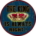 King Crown Blue Vintage Retro Advert Ads A4 Photo Print