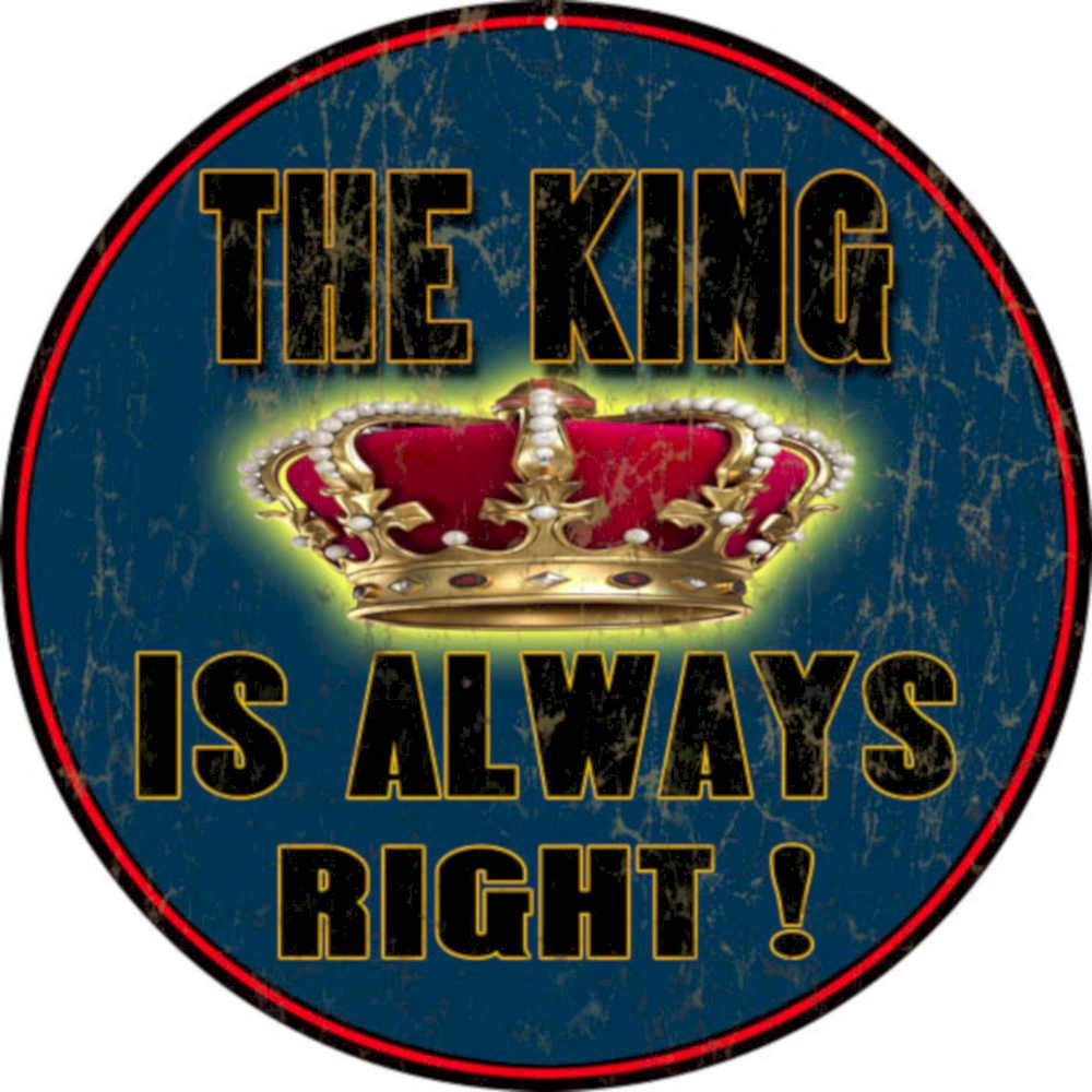 King Crown Blue Vintage Retro Advert Ads A4 Photo Print