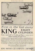 King Eight Cylinder Vintage Retro Advert Ads A4 Photo Print