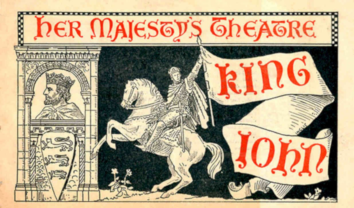 King John Poster Vintage Retro Advert Poster A4 Photo Print