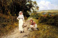 King John Yeend Faggot Gatherers On A Path A4 Photo Print