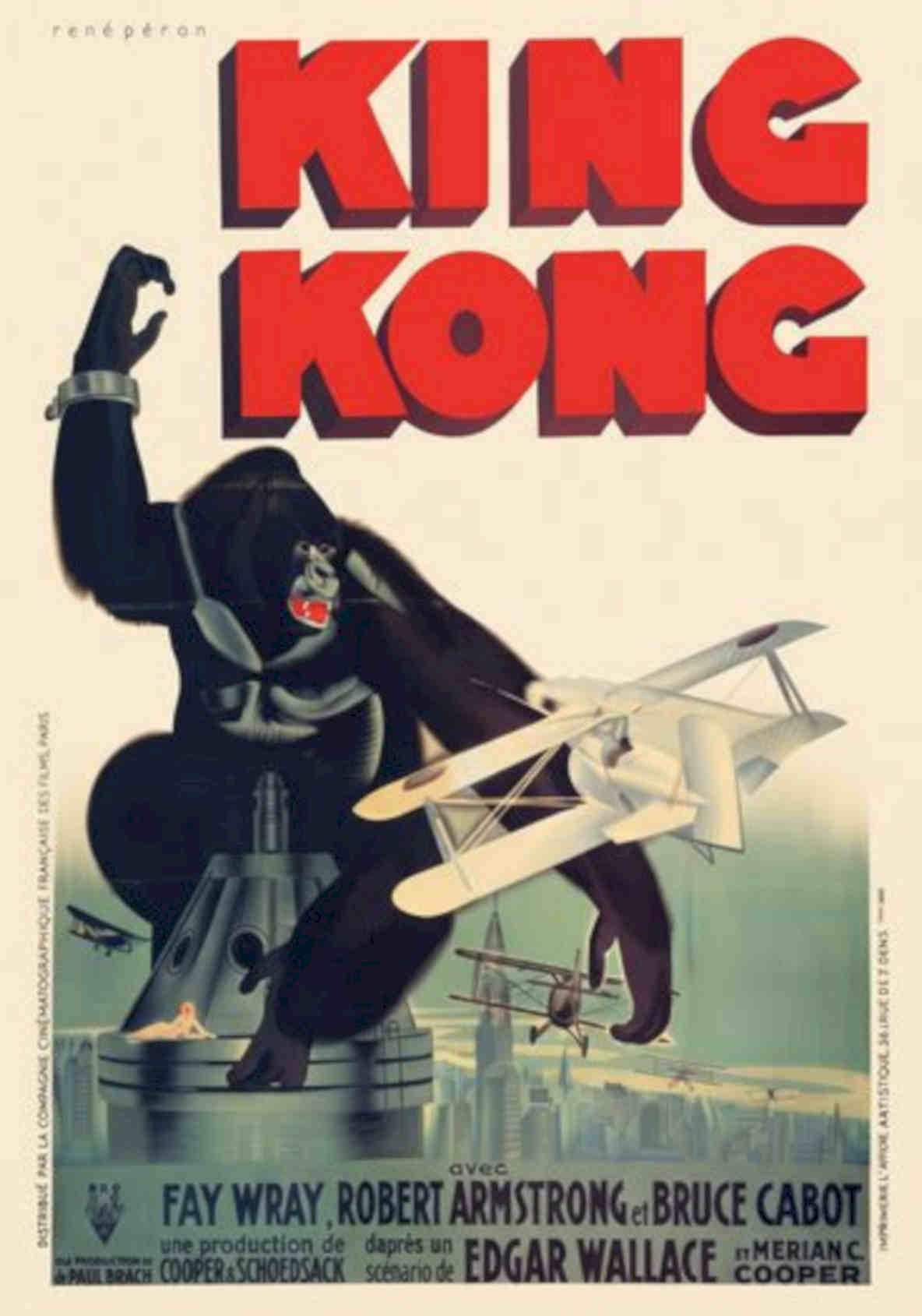 King Kong 1933 Vintage Retro Advert Poster A4 Photo Print 2