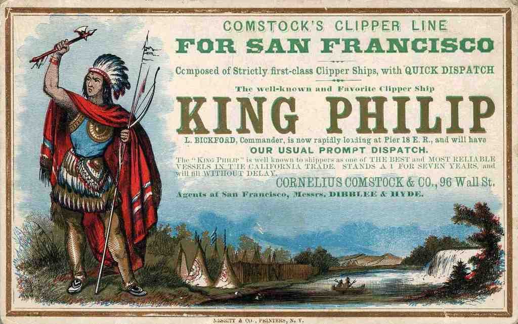King Philip Clipper Advert Vintage A4 Photo Print