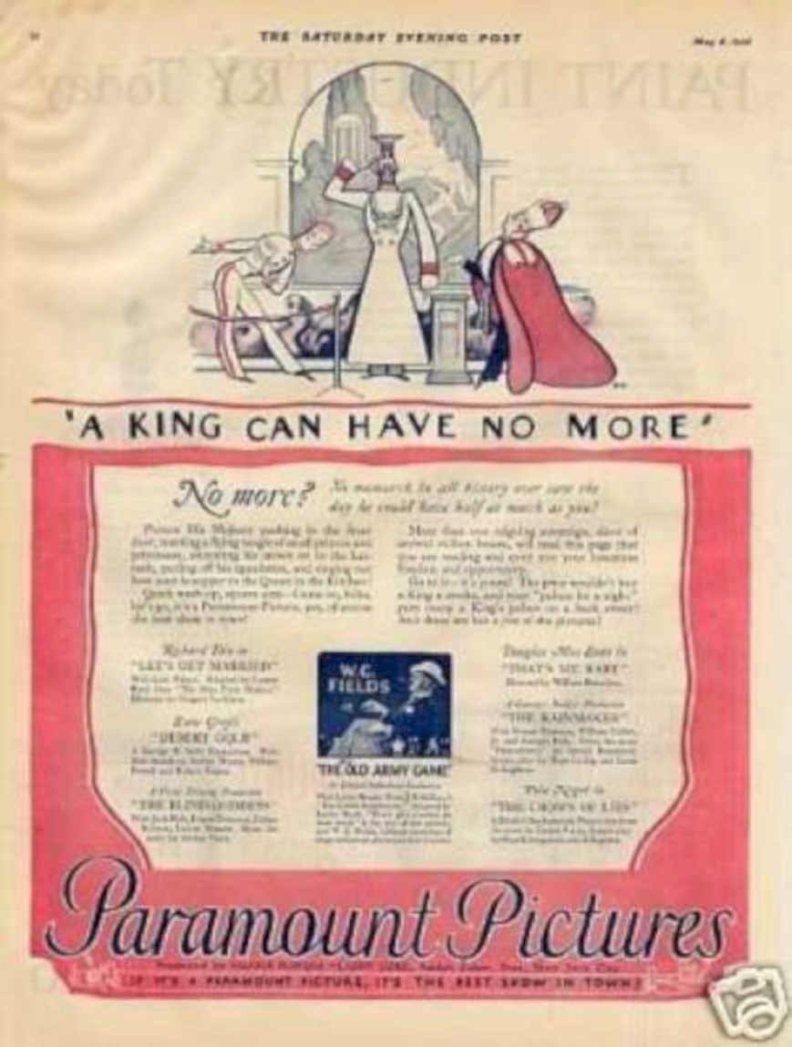 King Queen Castle Vintage Retro Advert Ads A4 Photo Print