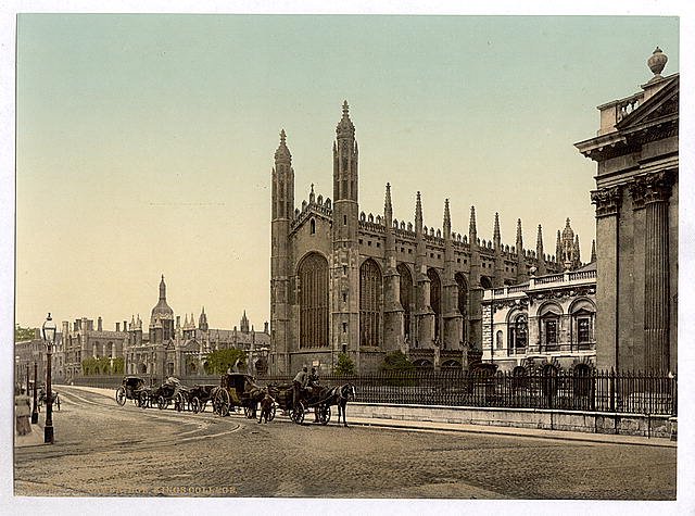 Kings College Cambridge Vintage A4 Photo Print