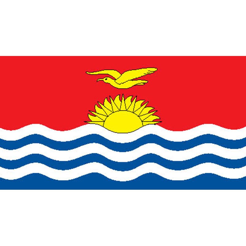 Kiribati Flag N1834 A4 Photo Print