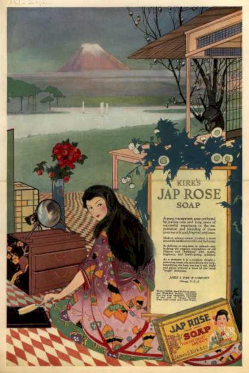 Kirk Jap Rose Vintage Retro Advert Ads A4 Photo Print