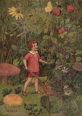 Kirk Maria A Childs Garden of Verses 1919 Spiders web A4 Photo Print