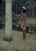 Kirk Maria Haiwatha 1910 Each figure had a meaning A4 Photo Print