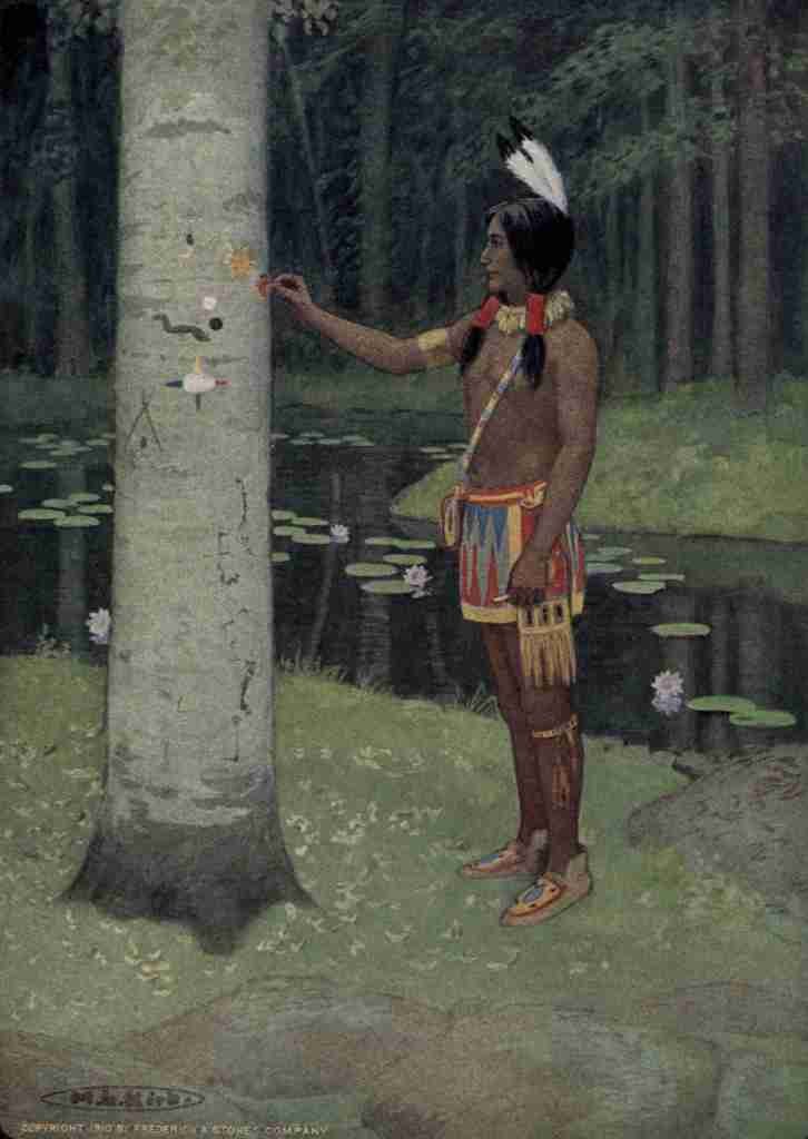 Kirk Maria Haiwatha 1910 Each figure had a meaning A4 Photo Print