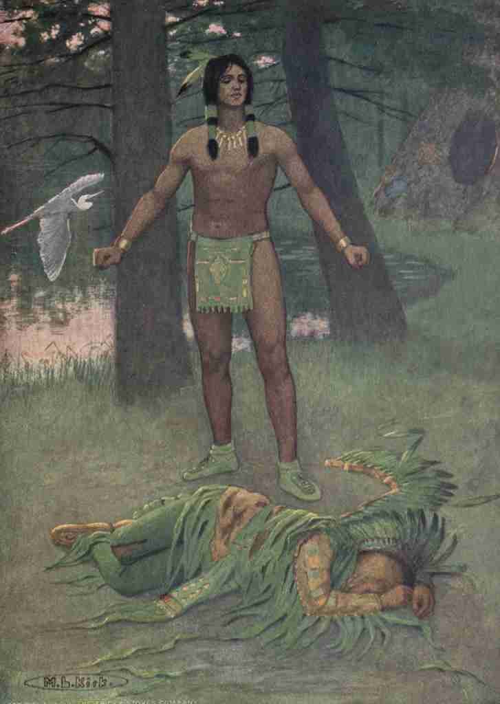 Kirk Maria Haiwatha 1910 He lay there dead A4 Photo Print