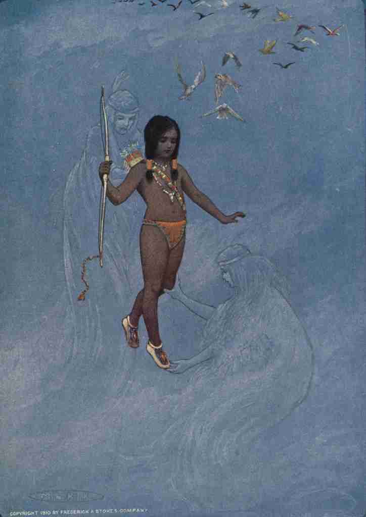Kirk Maria Haiwatha 1910 He was held by unseen hands A4 Photo Print
