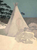 Kirk Maria Haiwatha 1910 Tee pee A4 Photo Print