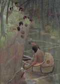 Kirk Maria Haiwatha 1910 They hurled down pinecones A4 Photo Print