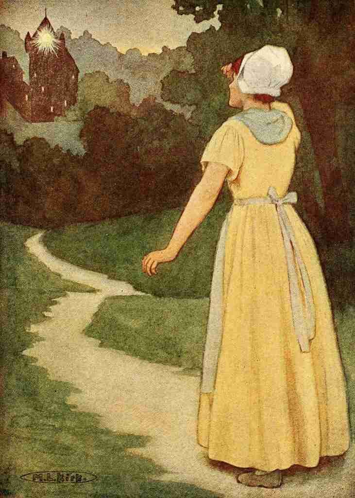 Kirk Maria The Princess & the Curdie 1908 Distant light A4 Photo Print
