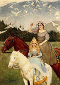 Kirk Maria The Princess & the Curdie 1908 It flew off like a bolt from a bow A4 Photo Print