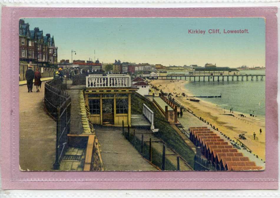Kirkley Cliff Lowestoft Suffolk Dated 1934 Vintage A4 Photo Print