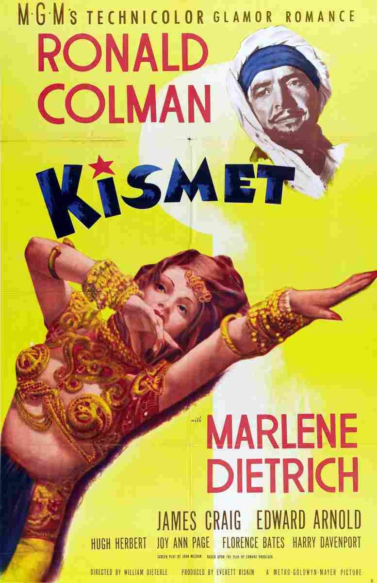 Kismet 1944 01  film star poster A4 Photo Print