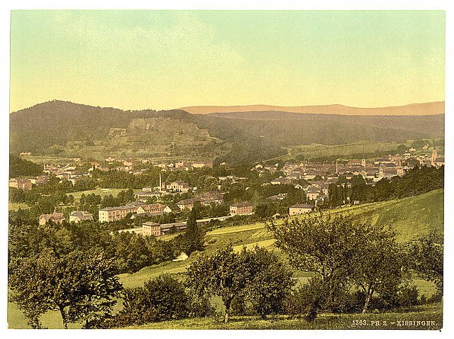 Kissengen  Bavaria Vintage A4 Photo Print